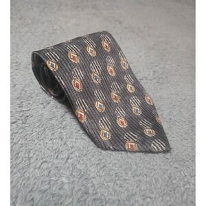 Andrea Garavani Silk Necktie Men's Classic‎ Geometric Pattern Made in Italy